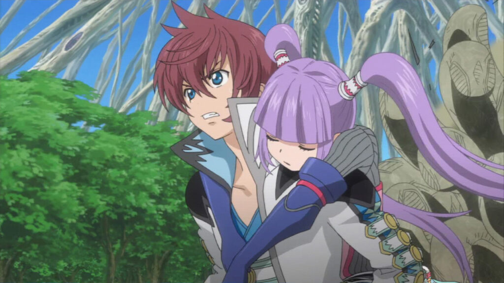 Anime-Zwischensequenz mit dramatischer Szene in Tales of Graces F Remastered Anime-Zwischensequenz mit dramatischer Szene in Tales of Graces F Remastered