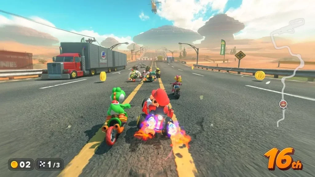 Chaotisches 24-Spieler-Rennen in Mario Kart World Nintendo Switch 2 Chaotisches 24-Spieler-Rennen in Mario Kart World Nintendo Switch 2