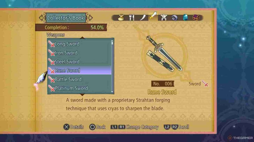 Crafting-Menü mit Dualisierungsoptionen in Tales of Graces F Remastered Crafting-Menü mit Dualisierungsoptionen in Tales of Graces F Remastered