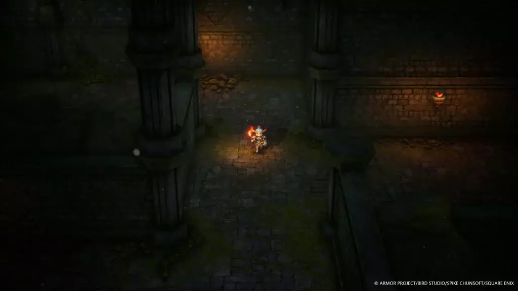 Dragon Quest I & II HD-2D Remake Dungeon mit moderner Beleuchtung Dragon Quest I & II HD-2D Remake Dungeon mit moderner Beleuchtung