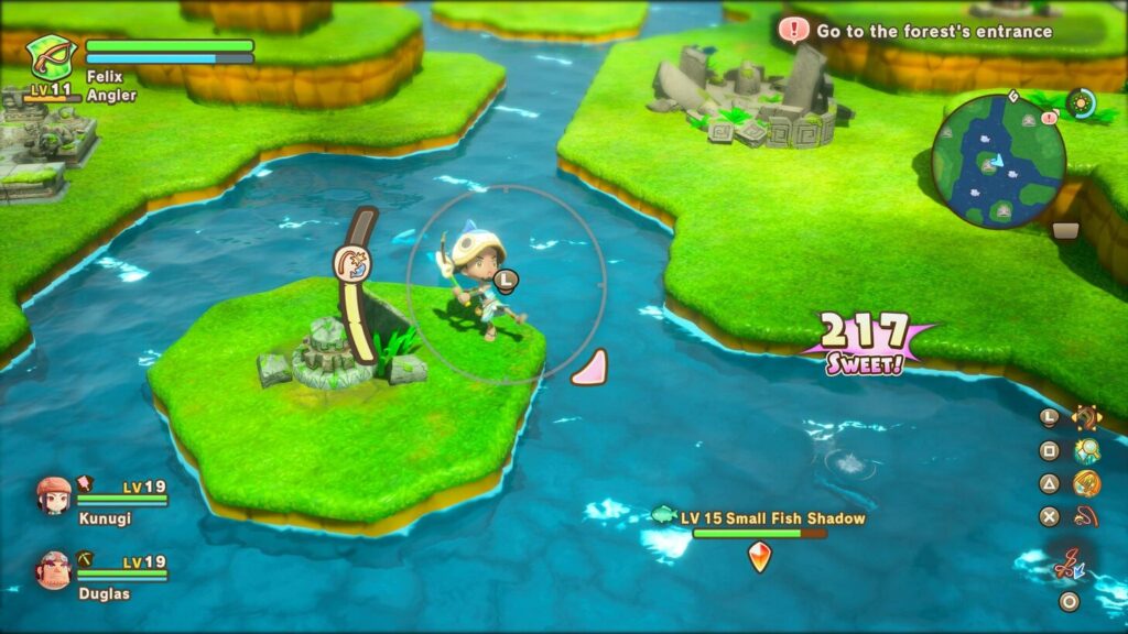 Fantasy Life i: Die Zeitdiebin zeigt die offene Welt mit verschiedenen Landschaften