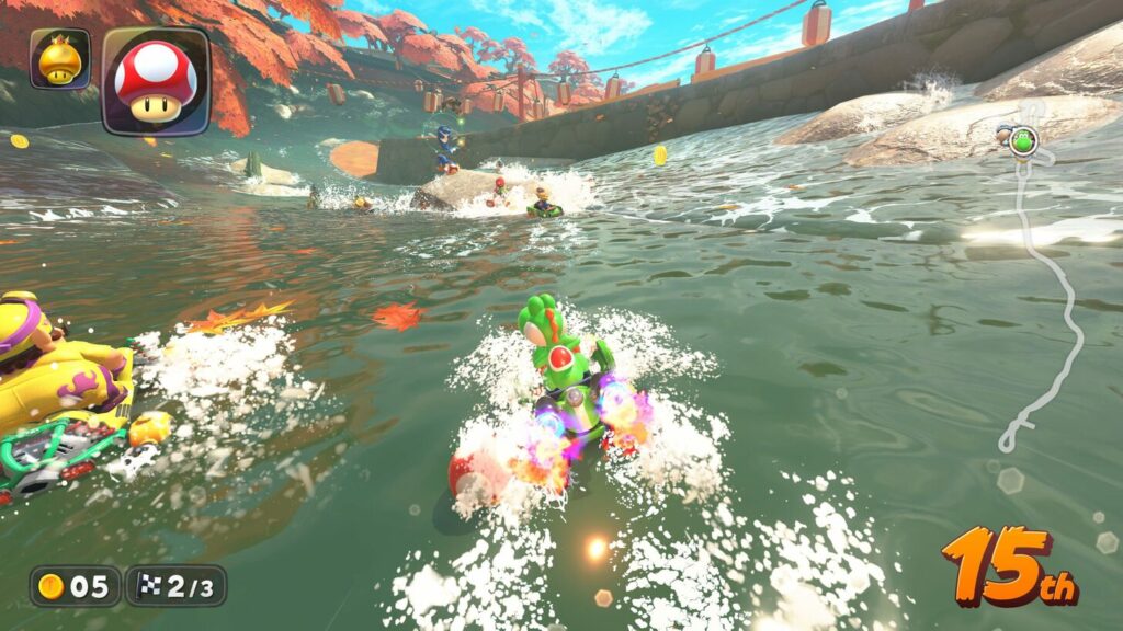Grafische Details und Effekte in Mario Kart World auf Nintendo Switch 2 Grafische Details und Effekte in Mario Kart World auf Nintendo Switch 2