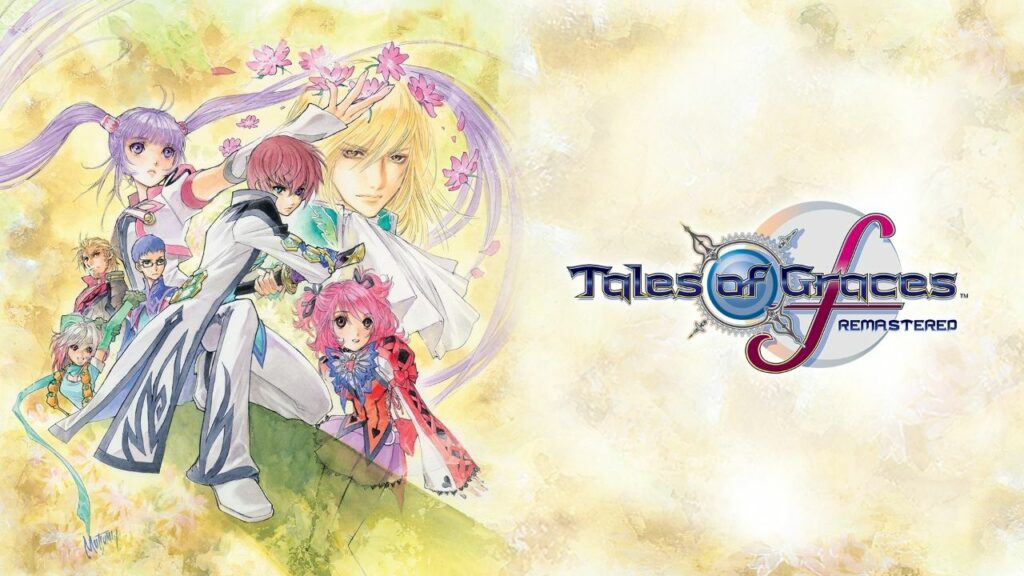 Gruppenbild der Hauptcharaktere aus Tales of Graces F Remastered Gruppenbild der Hauptcharaktere aus Tales of Graces F Remastered