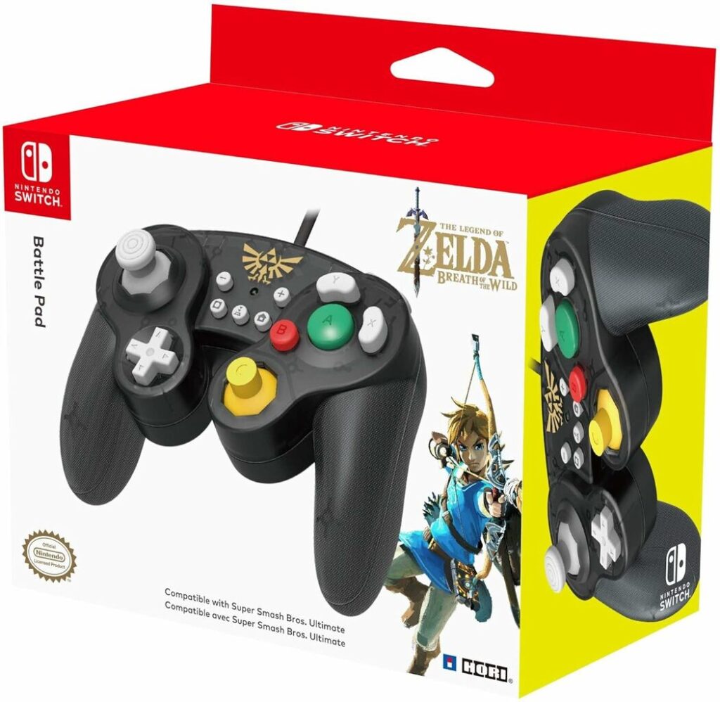Original Nintendo GameCube Controller mit Smash Bros. Logo