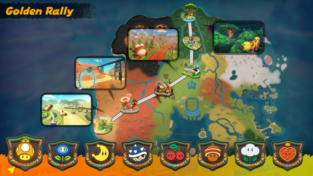 Übersicht der verschiedenen Strecken und Biome in Mario Kart World Nintendo Switch 2 Übersicht der verschiedenen Strecken und Biome in Mario Kart World Nintendo Switch 2